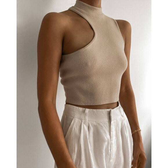 DISSH Genie Asymmetric Stone Knit Top - 4 - Picture 2 of 6